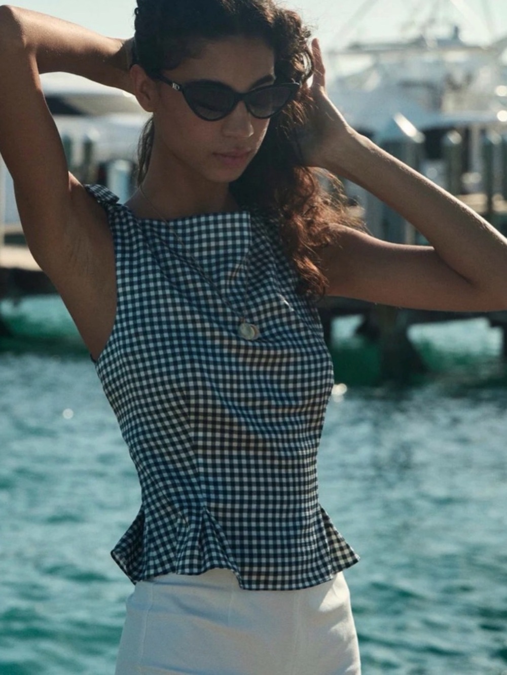Doen Liriel Top – Valencia Gingham